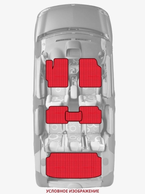 ЭВА коврики «Queen Lux» комплект для Volkswagen Golf GTI
